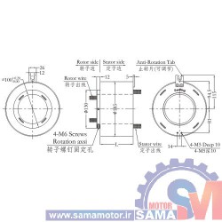 اسلیپ رینگ هالو شفت بدنه فلزی H100185-02S