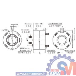 اسلیپ رینگ هالو شفت بدنه فلزی H50119-02S