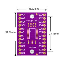 برد توسعه 8 کاناله I2C TCA9548A