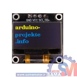 ماژول نمایشگر OLED سفید و آبی-زرد 0.96 اینچ دارای ارتباط I2C