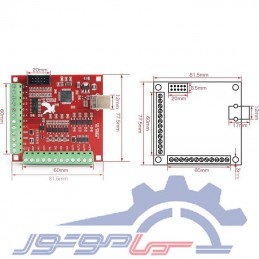 برد کنترلر CNC چهار محور USB Mach3 با خروجی ۱۰۰KHz