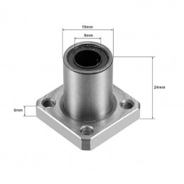بلبرینگ خطی فلنج دار LMK8UU قطر 8 میلیمتر