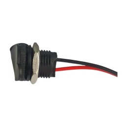 کانکتور مادگی Type-c پنلی 2 پین سیم دار پیچی ضد آب دارای درپوش