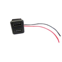 کانکتور مادگی USB دو پورت ضد آب 2 سیم