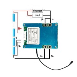 ماژول مدیریت و کنترل باتری لیتیومی 7 سل 40 آمپر BMS 7S-40A