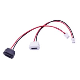 کانکتور مادگی Type-c پنلی 2 پین سیم دار ضد آب