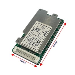ماژول مدیریت و کنترل باتری لیتیومی 13 سل 15 آمپر BMS 13S-15A با پورت شارژ مجزا