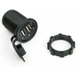 شارژر USB خودرویی روپنلی گرد QC3.0 با دو خروجی فست شارژ