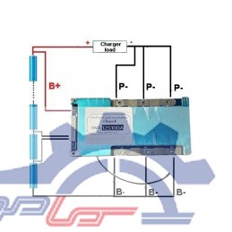 ماژول مدیریت و کنترل باتری لیتیوم فسفات 12 سل 100 آمپر BMS 12S-100A