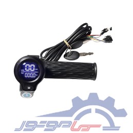 دسته گازدوچرخه برقی 48 ولت سوئیچ داربا نشانگر باتری سرعت پیمایش