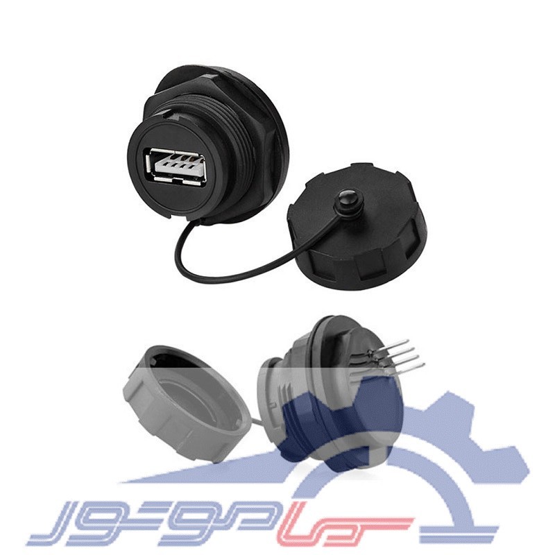 کانکتور ضد آب USB2 مادگی YU-USB2-JSX-02-001