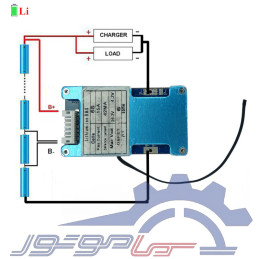ماژول محافظ شارژ باتری لیتیوم یون 6 سل 15 آمپر