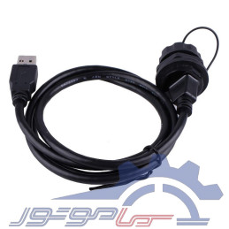 کانکتور USB2 پنلی ضدآب CNLINKO مدل YU-USB2-FS-MP-1M-001 دارای کابل 1 متری