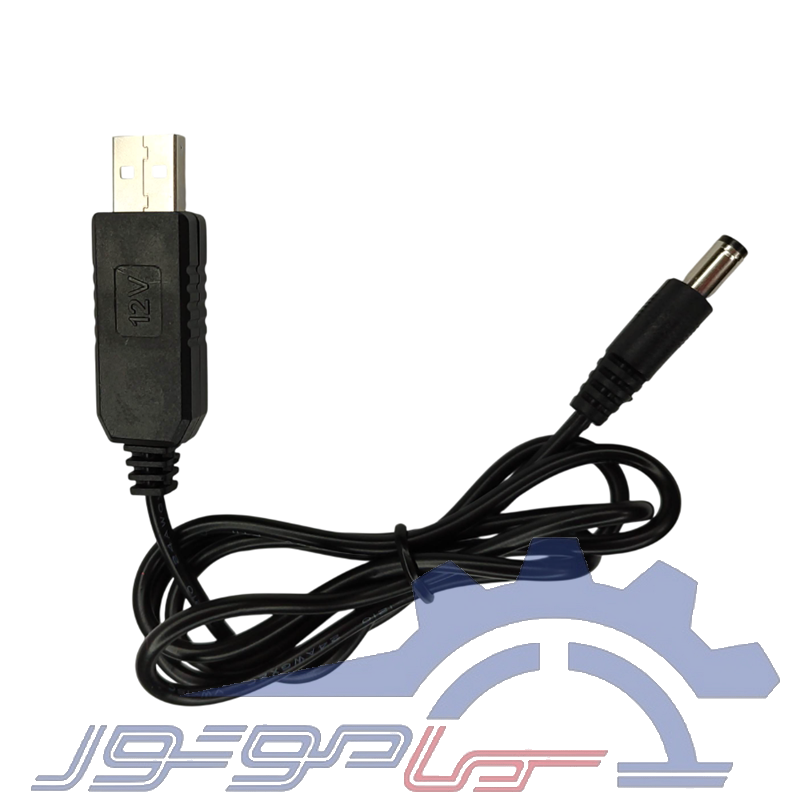 کابل تبدیل USB به آداپتوری نری 2.5 میلیمتر 12 ولت