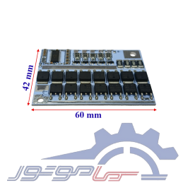 ماژول محافظ شارژ باتری لیتیوم فسفات 5 سل 80 آمپر پورت مشترک