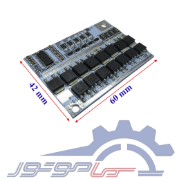 ماژول محافظ شارژ باتری لیتیوم فسفات 4 سل 80 آمپر پورت مشترک