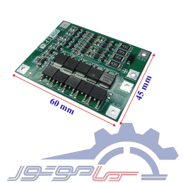 ماژول محافظ شارژ باتری لیتیوم یون 4 سل 40 آمپر