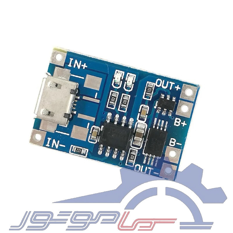 ماژول شارژر باتری لیتیومی 1 آمپر TP4056-Protect با رابط Micro USB دارای محافظ