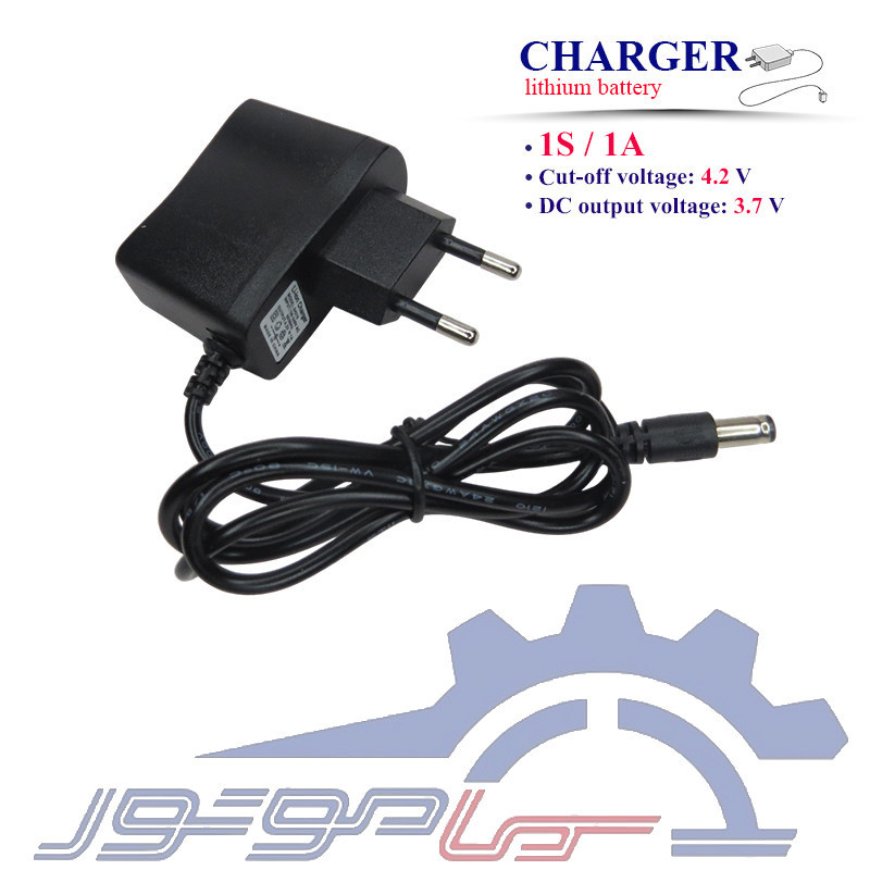 شارژر باتری لیتیوم یون 1 سل 4.2 ولت 1 آمپر