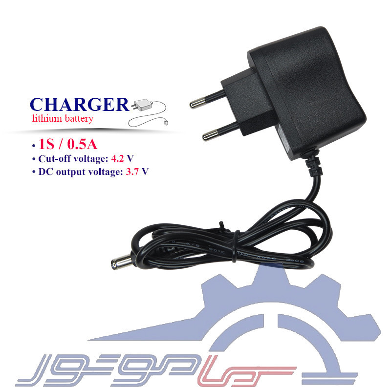 شارژر باتری لیتیوم یون 1 سل 4.2 ولت 0.5 آمپر