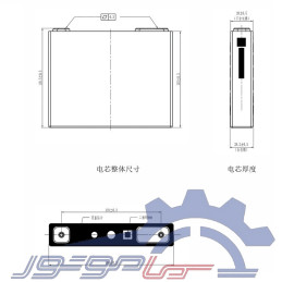 باتری لیتیوم فسفات LFP52AH برند High-Tech ولتاژ 3.2V
