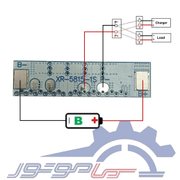 ماژول محافظ شارژ باتری لیتیوم فسفات 1 سل 10 آمپر