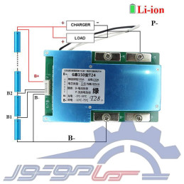 ماژول محافظ شارژ باتری لیتیوم یون 6 سل 150 آمپر