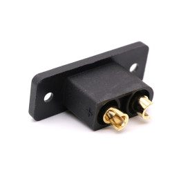 کانکتور قدرت XT90E آماس (AMASS) دو پین مشکی نری و مادگی (یک جفت)