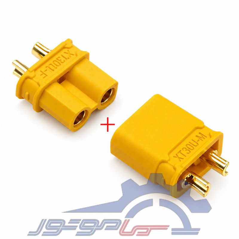 کانکتور قدرت XT30U آماس (AMASS) دو پین نری و مادگی جدا