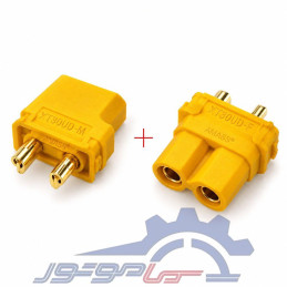 کانکتور قدرت XT30UD آماس (AMASS) دو پین نری و مادگی (یک جفت)