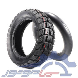 ست لاستیک اسکوتری بادی ضخیم سایز 10 اینچ 6-80/65 به همراه تیوب