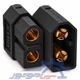 XT90H آماس (AMASS) دو پین مشکی با درپوش نری و مادگی 2