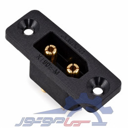 کانکتور قدرت XT90E آماس (AMASS) دو پین مشکی نری