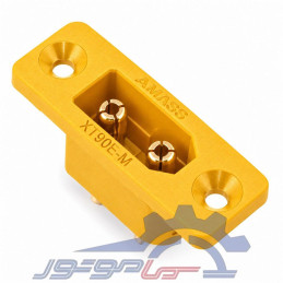 کانکتور قدرت XT90E آماس (AMASS) دو پین نری زرد