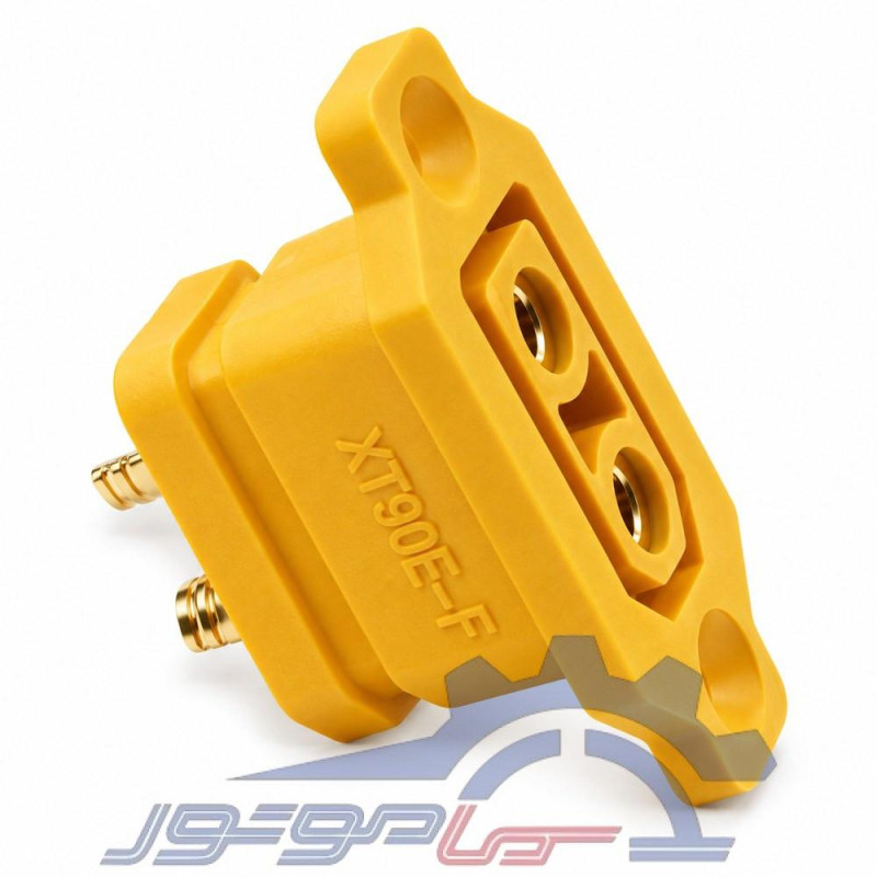 کانکتور قدرت XT90E-F آماس (AMASS) دو پین مادگی زرد