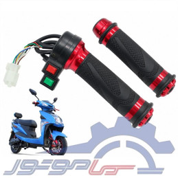 دسته گاز موتورسیکلت برقی آلومینیومی با کلید سه حالته و کروز