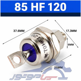 دیود یکسوساز قدرت پیچی 85HF120، ۸۵ آمپر ۱۲۰۰ ولت