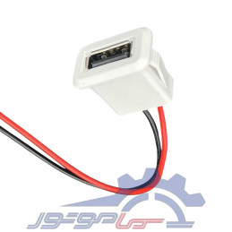 کانکتور مادگی Type-c پنلی سیم دار 2 پین ضد آب