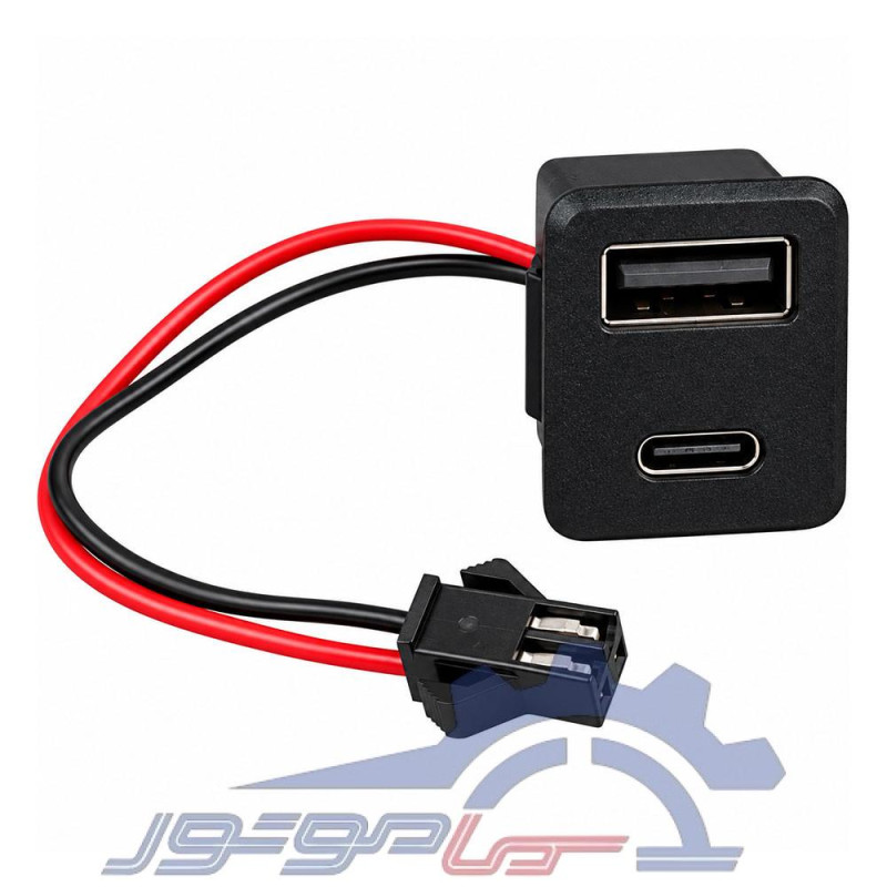 کانکتور مادگی دو پورت USB | Type-c