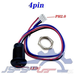 کانکتور مادگی Type-c پنلی سیم دار 4 پین پیچی ضد آب(چراغ دار)