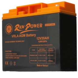 باطری خشک 12 ولت 20 آمپر RAW POWER